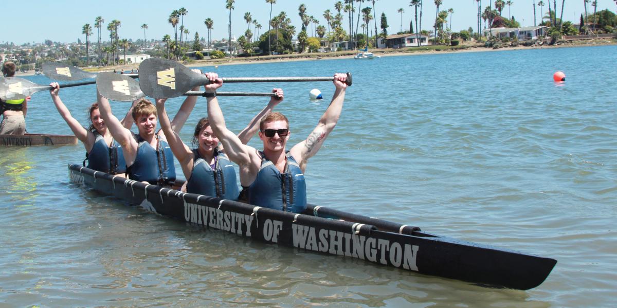 concrete canoe team claims highest score in 18 years uw concrete canoe